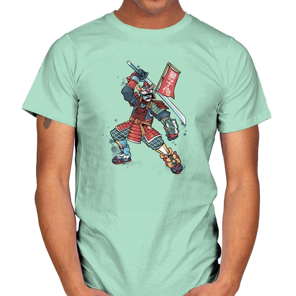 Samurai of Lions Exclusive - Mens T-Shirts RIPT Apparel Small / Mint Green