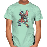 Samurai of Lions Exclusive - Mens T-Shirts RIPT Apparel Small / Mint Green