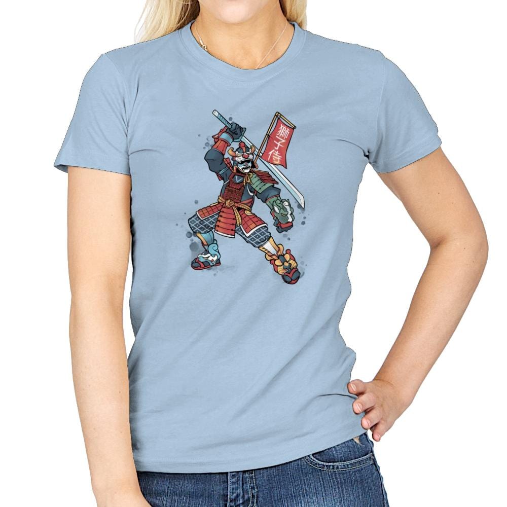 Samurai of Lions Exclusive - Womens T-Shirts RIPT Apparel Small / Light Blue