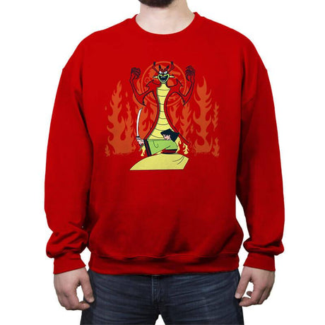 Samurai Princess - Crew Neck Sweatshirt Crew Neck Sweatshirt RIPT Apparel