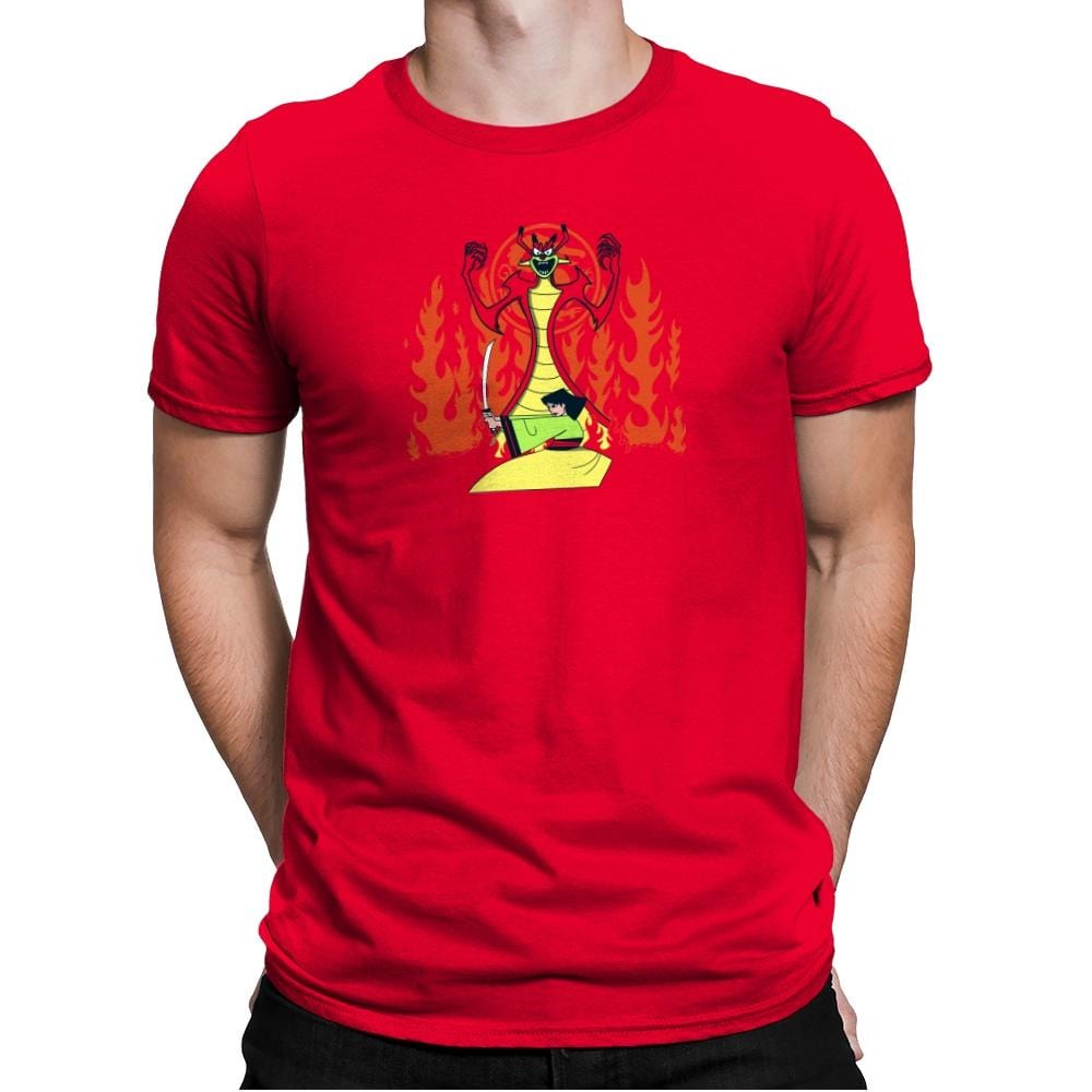 Samurai Princess Exclusive - Mens Premium T-Shirts RIPT Apparel Small / Red