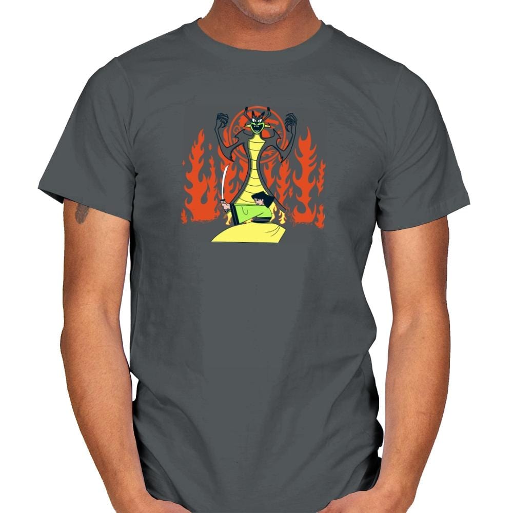 Samurai Princess Exclusive - Mens T-Shirts RIPT Apparel Small / Charcoal