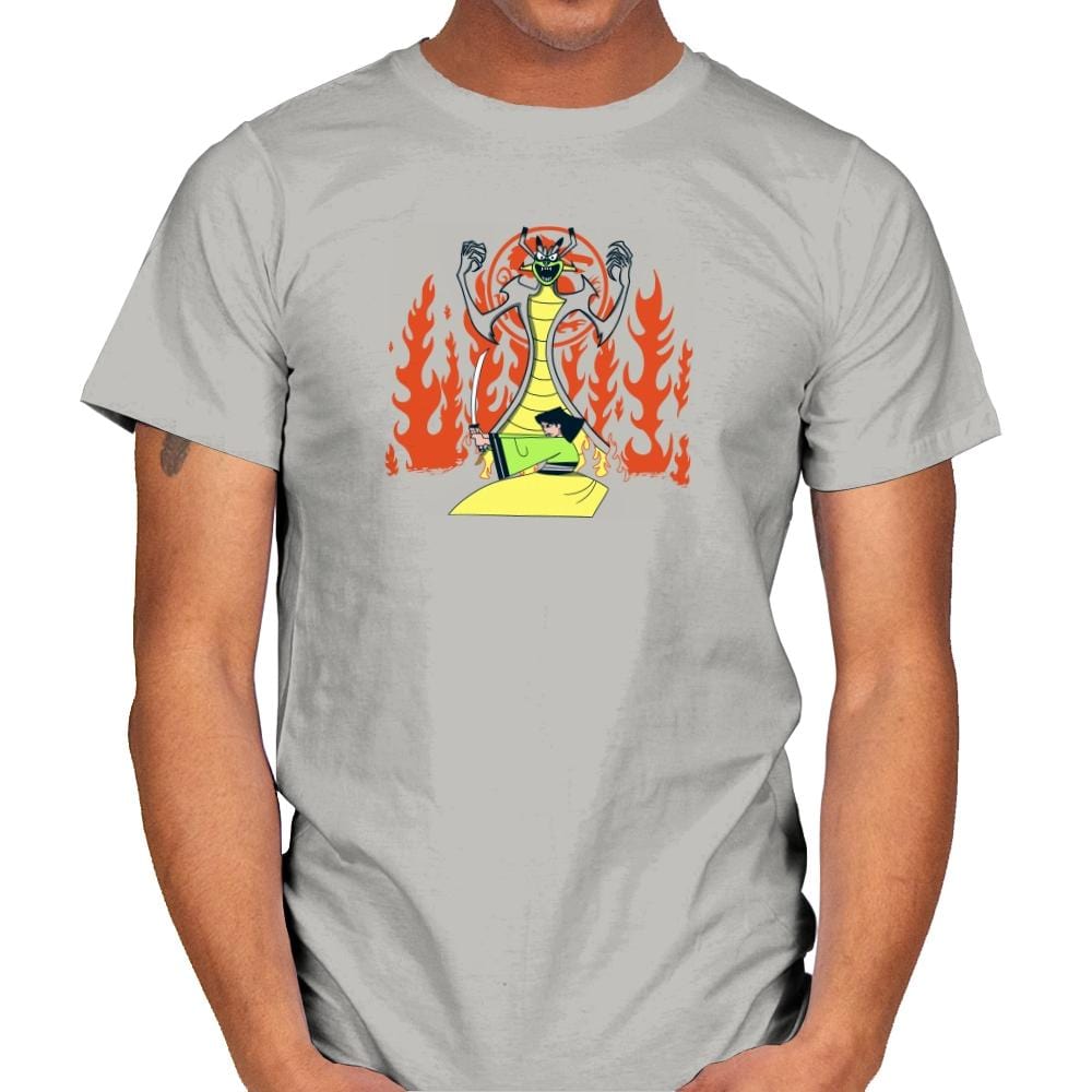 Samurai Princess Exclusive - Mens T-Shirts RIPT Apparel Small / Ice Grey