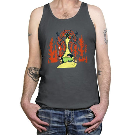 Samurai Princess Exclusive - Tanktop Tanktop RIPT Apparel X-Small / Asphalt