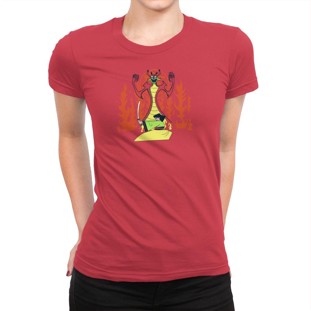 Samurai Princess Exclusive - Womens Premium T-Shirts RIPT Apparel 3x-large / Red
