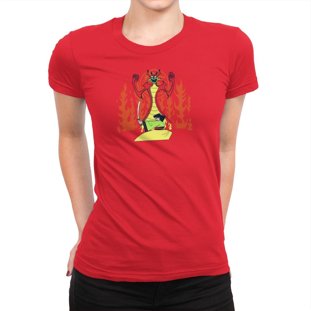 Samurai Princess Exclusive - Womens Premium T-Shirts RIPT Apparel Small / Red