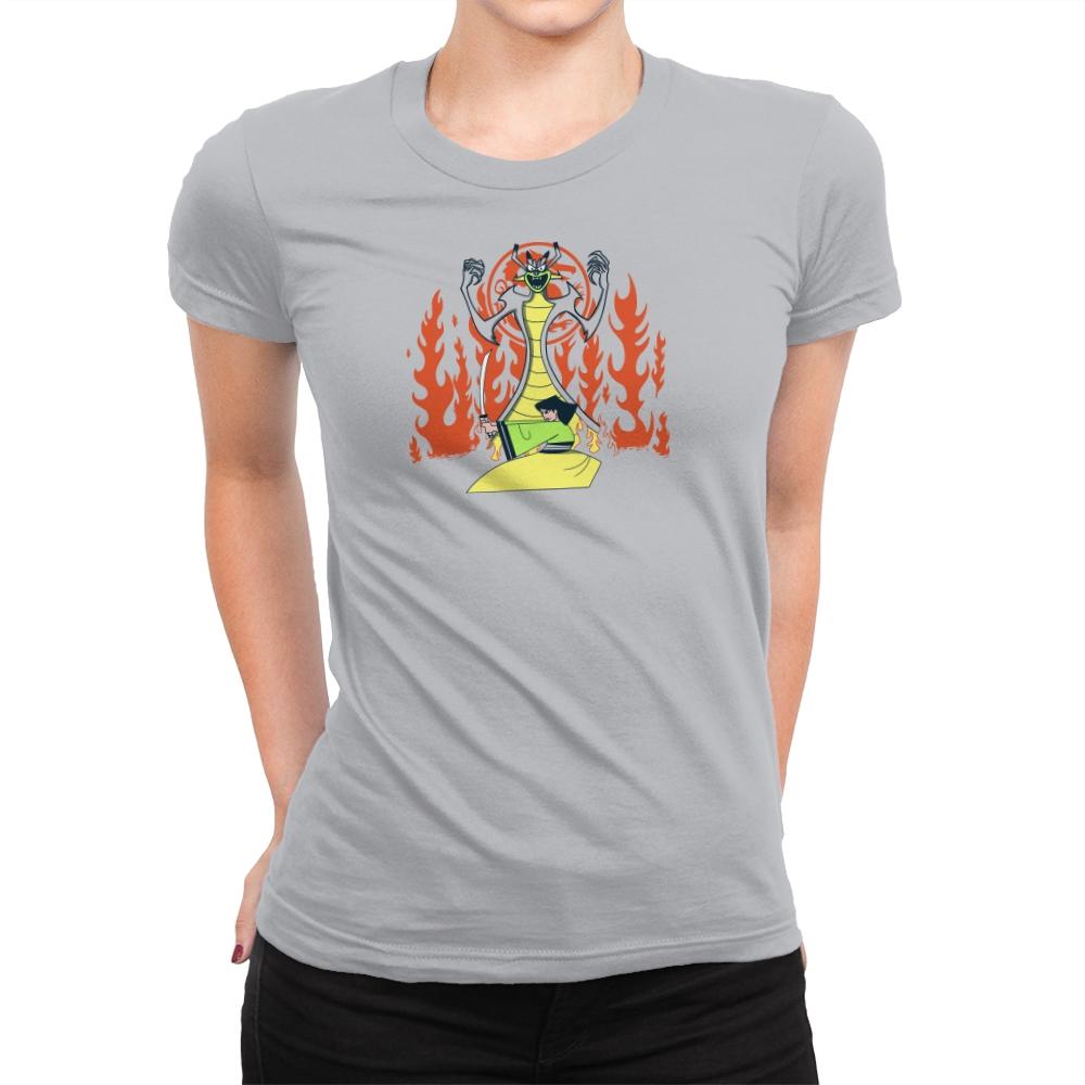 Samurai Princess Exclusive - Womens Premium T-Shirts RIPT Apparel Small / Silver