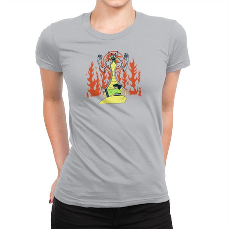Samurai Princess Exclusive - Womens Premium T-Shirts RIPT Apparel Small / Silver