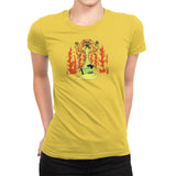 Samurai Princess Exclusive - Womens Premium T-Shirts RIPT Apparel Small / Vibrant Yellow