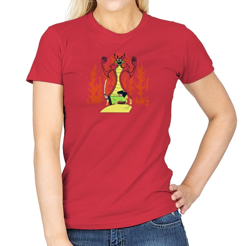 Samurai Princess Exclusive - Womens T-Shirts RIPT Apparel 3x-large / Red