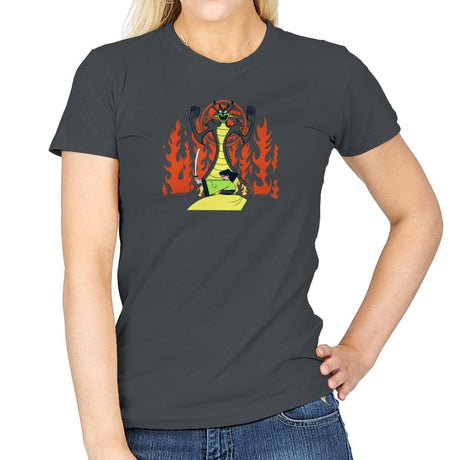 Samurai Princess Exclusive - Womens T-Shirts RIPT Apparel Small / Charcoal