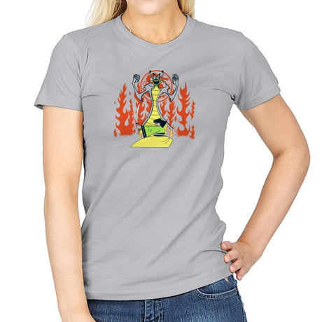 Samurai Princess Exclusive - Womens T-Shirts RIPT Apparel Small / Sport Grey