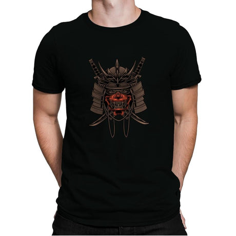 Samurai Skull - Mens Premium T-Shirts RIPT Apparel Small / Black