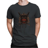 Samurai Skull - Mens Premium T-Shirts RIPT Apparel Small / Heavy Metal