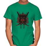 Samurai Skull - Mens T-Shirts RIPT Apparel Small / Kelly