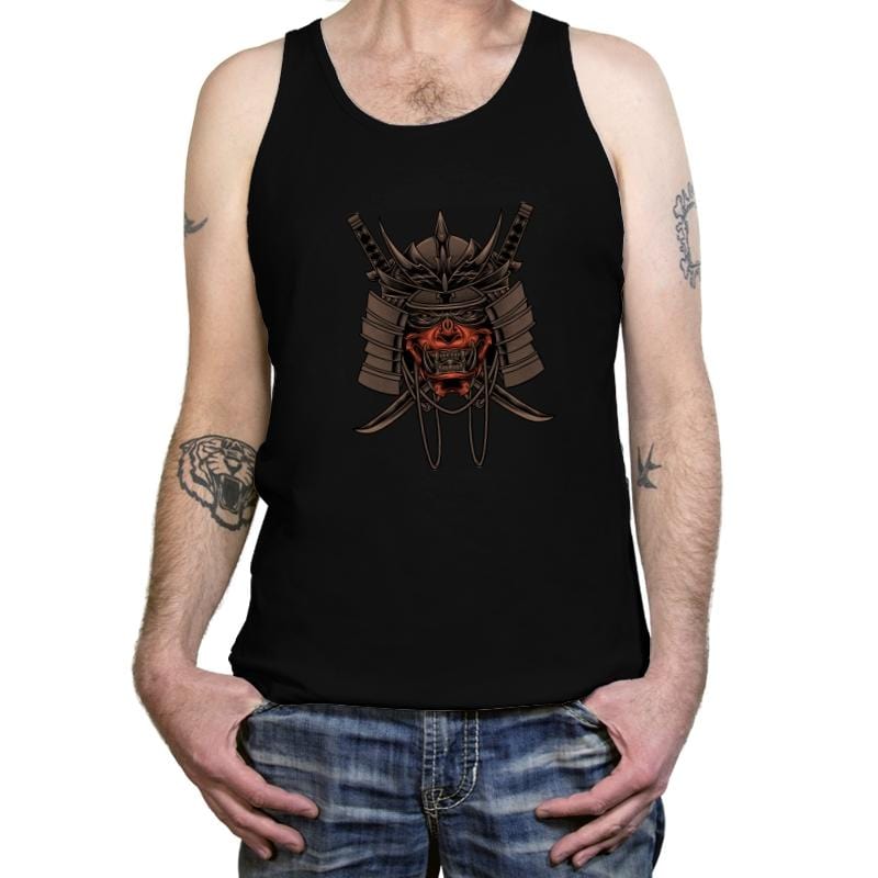 Samurai Skull - Tanktop Tanktop RIPT Apparel X-Small / Black