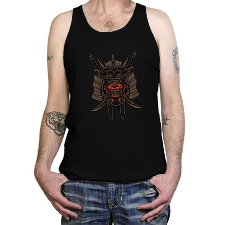 Samurai Skull - Tanktop Tanktop RIPT Apparel X-Small / Black