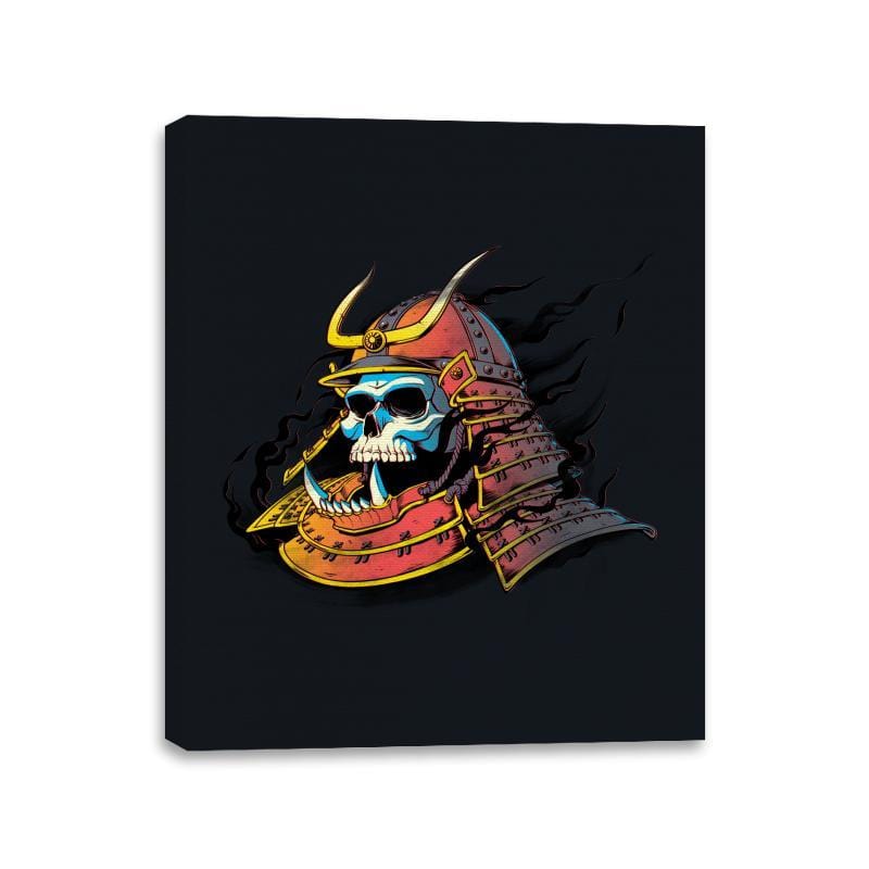Samurai Skulls - Canvas Wraps Canvas Wraps RIPT Apparel 11x14 / Black