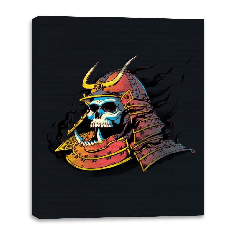 Samurai Skulls - Canvas Wraps Canvas Wraps RIPT Apparel 16x20 / Black