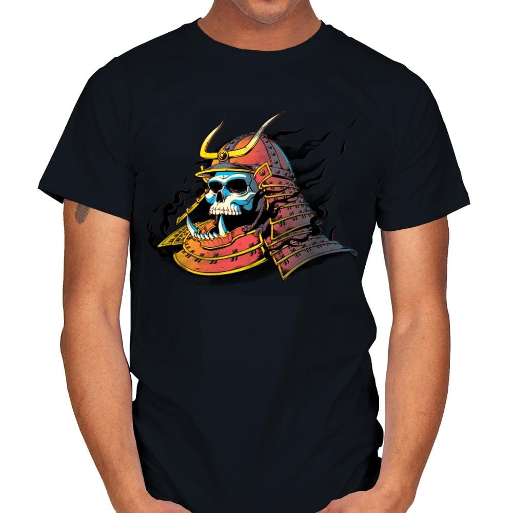 Samurai Skulls - Mens T-Shirts RIPT Apparel Small / Black