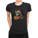 Samurai Skulls - Womens Premium T-Shirts RIPT Apparel Small / Black