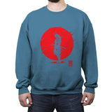 Samurai Spirit - Crew Neck Sweatshirt Crew Neck Sweatshirt RIPT Apparel Small / Indigo Blue