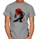 Samurai Sumi-E Exclusive - Mens T-Shirts RIPT Apparel Small / Sport Grey