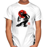 Samurai Sumi-E Exclusive - Mens T-Shirts RIPT Apparel Small / White