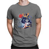 Samurai Wars - Best Seller - Mens Premium T-Shirts RIPT Apparel Small / Heather Grey