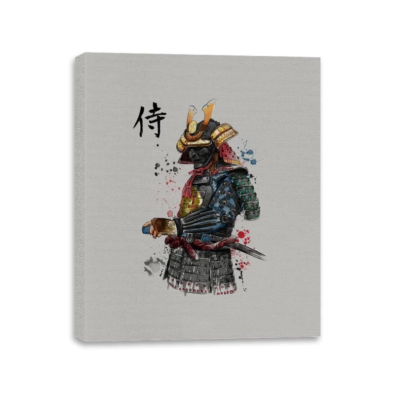 Samurai Watercolor - Canvas Wraps Canvas Wraps RIPT Apparel 11x14 / Ice Grey