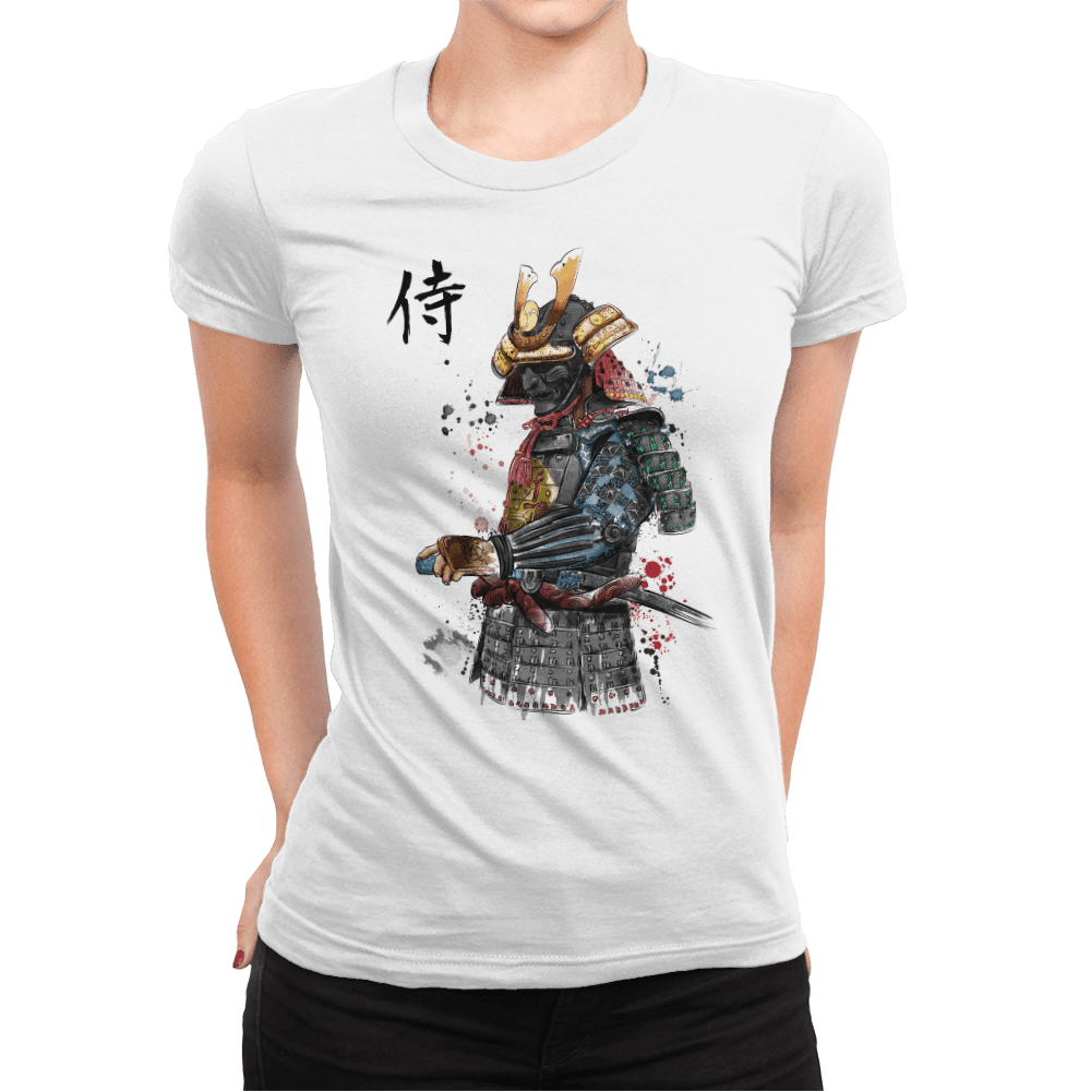 Samurai Watercolor - Womens Premium T-Shirts RIPT Apparel