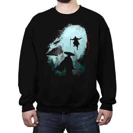 Samurai Way - Crew Neck Sweatshirt Crew Neck Sweatshirt RIPT Apparel Small / Black