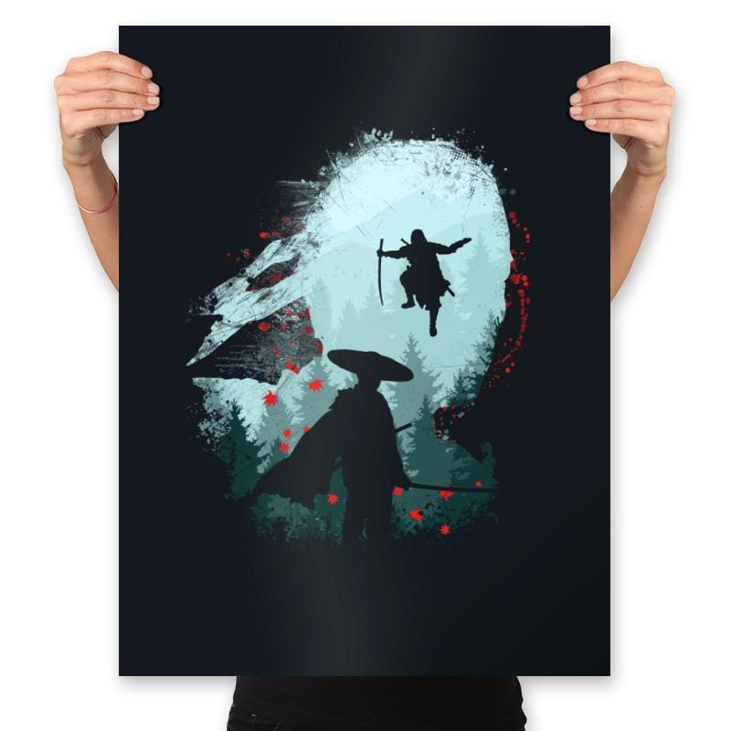 Samurai Way - Prints Posters RIPT Apparel 18x24 / Black