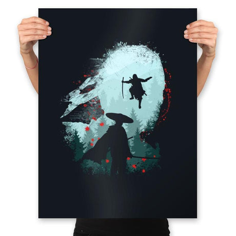 Samurai Way - Prints Posters RIPT Apparel 18x24 / Black