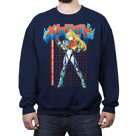 Samus Dread - Crew Neck Sweatshirt Crew Neck Sweatshirt RIPT Apparel Small / Navy