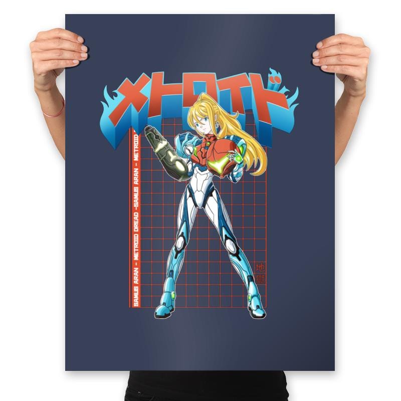 Samus Dread - Prints Posters RIPT Apparel 18x24 / Navy