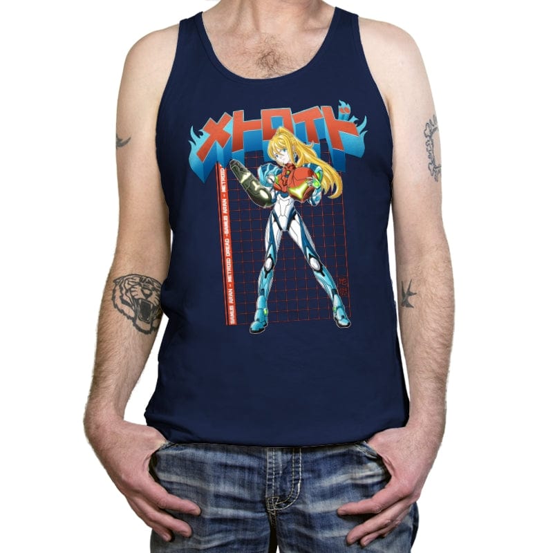 Samus Dread - Tanktop Tanktop RIPT Apparel X-Small / Navy