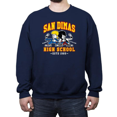 San Dimas High School - Crew Neck Sweatshirt Crew Neck Sweatshirt RIPT Apparel Small / Navy