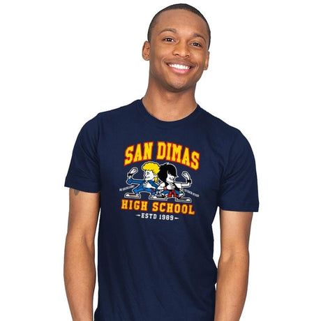 San Dimas High School - Mens T-Shirts RIPT Apparel Small / Navy