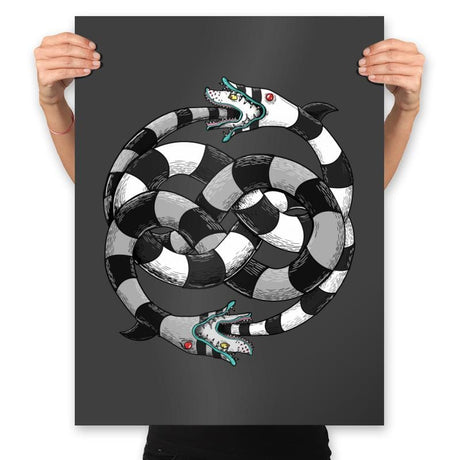 Sand Worms Auryn - Prints Posters RIPT Apparel 18x24 / Charcoal