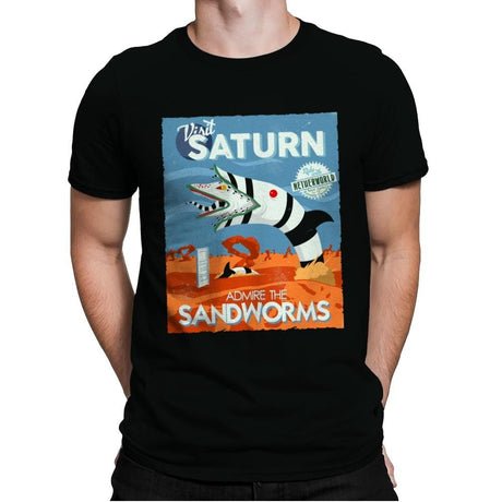 Sand Worms - Mens Premium T-Shirts RIPT Apparel Small / Black
