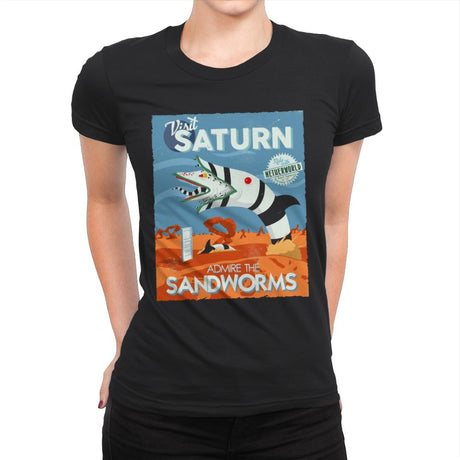 Sand Worms - Womens Premium T-Shirts RIPT Apparel Small / Black