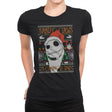 Sandy Claws - Ugly Holiday - Womens Premium T-Shirts RIPT Apparel Small / Black
