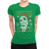 Sandy Claws - Ugly Holiday - Womens Premium T-Shirts RIPT Apparel Small / Kelly Green