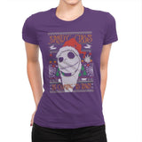 Sandy Claws - Ugly Holiday - Womens Premium T-Shirts RIPT Apparel Small / Purple Rush