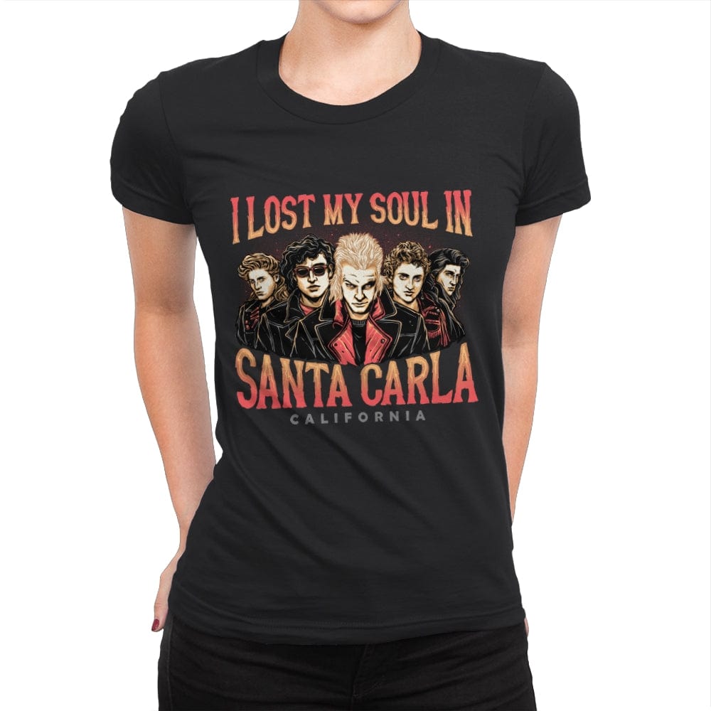 Santa Carla California - Womens Premium T-Shirts RIPT Apparel Small / Black