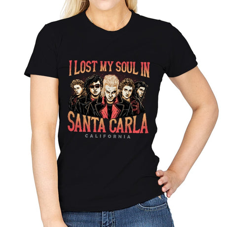 Santa Carla California - Womens T-Shirts RIPT Apparel Small / Black