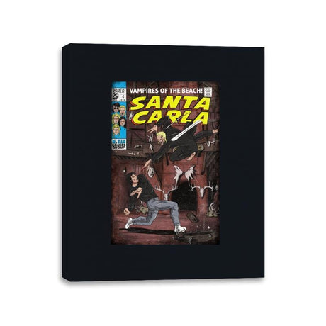 Santa Carla - Canvas Wraps Canvas Wraps RIPT Apparel 11x14 / Black
