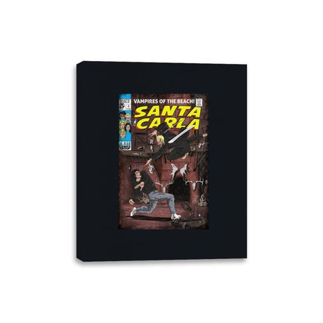 Santa Carla - Canvas Wraps Canvas Wraps RIPT Apparel 8x10 / Black