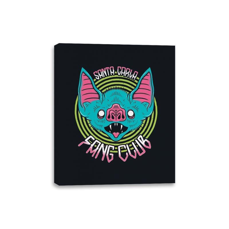 Santa Carla Fang Club - Canvas Wraps Canvas Wraps RIPT Apparel 8x10 / Black